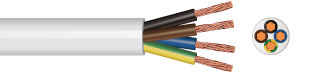 2184Y 4 Core Round Flexible Cable