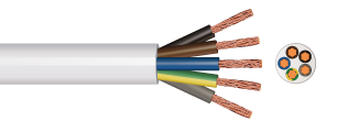 3095Y 5 Core Heat Resistant Flexible Cable