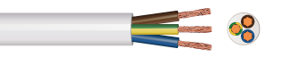 3183B 3 Core Round Flexible Low Smoke Zero Halogen Cable