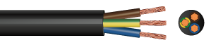 3183TRS 3 Core Rubber Flexible Cable